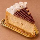 Salted Caramel Baked Cheesecake Slice
