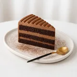 Nutella Layered Cheesecake Slice