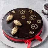 1/2 kg Double Chocolate Truffle with French Nougatine Cake