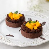 Fresh Mango Chocolate Tart 3 Inch