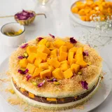 1/2 Kg Fresh Mango Pistachio Kunafa Cheesecake