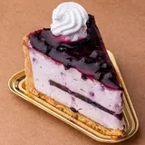 Blueberry Cold Cheesecake Slice