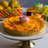 Fresh Mango Chocolate Tart 8 Inch