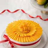 1/2 Kg Fresh Mango Layered Cheesecake
