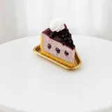 Blueberry Cold Cheesecake Slice