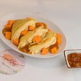 Mango Mascarpone Crepe