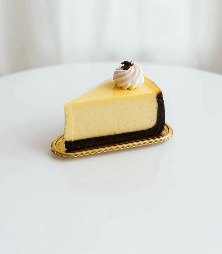 Original Ny Style Baked Cheesecake Slice