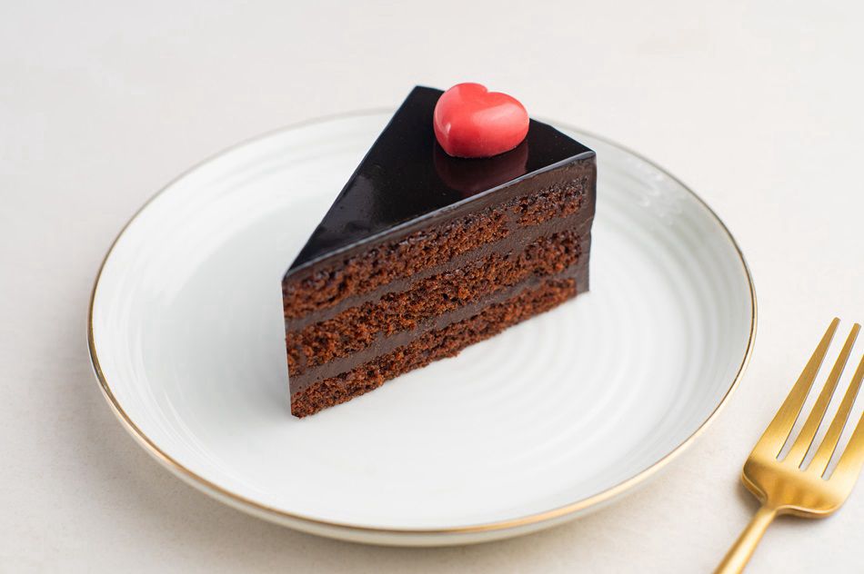 Dark Devil Mud Cake Slice