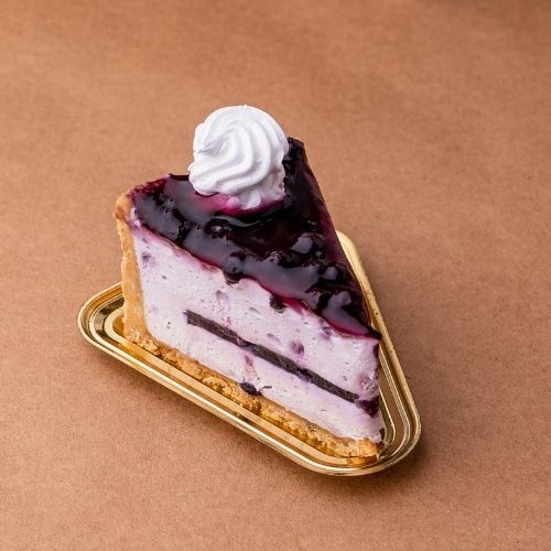 Blueberry Cold Cheesecake Pastry Slice