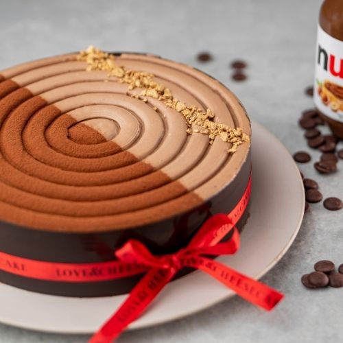 1/2 kg Nutella Layered Cheesecake