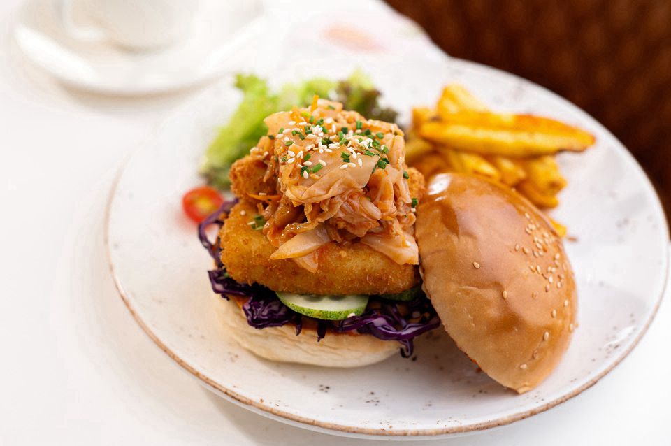 Gochujang Glazed Paneer Stack