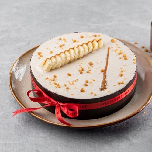 1 kg Banana Caramel Layered Cheesecake