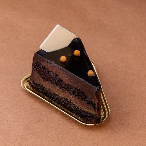 Double Chocolate Truffle with French Nougatine Pastry Slice