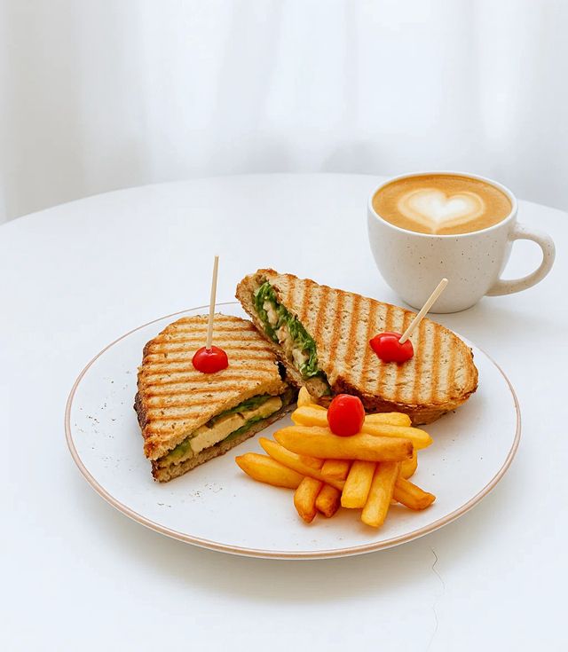 Roasted Chicken Pesto Melt On Sourdough