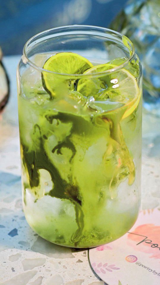 Iced Lemon Honey Matcha