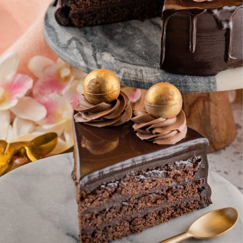 Dark Devil Mud Cake Slice