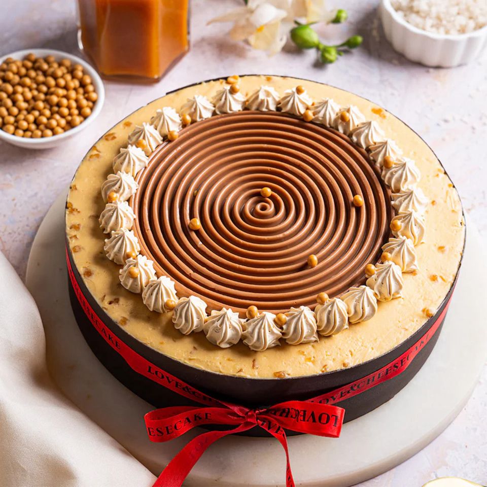 1/2 Kg Salted Caramel Layered Cheesecake