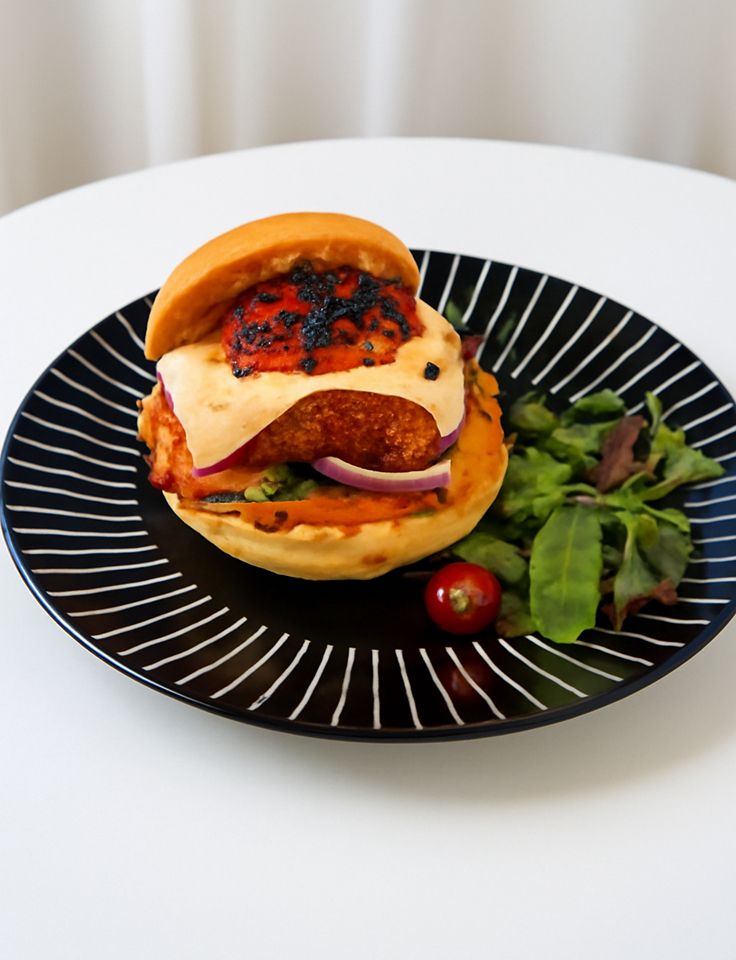 Spicy Sriracha Chicken Burger