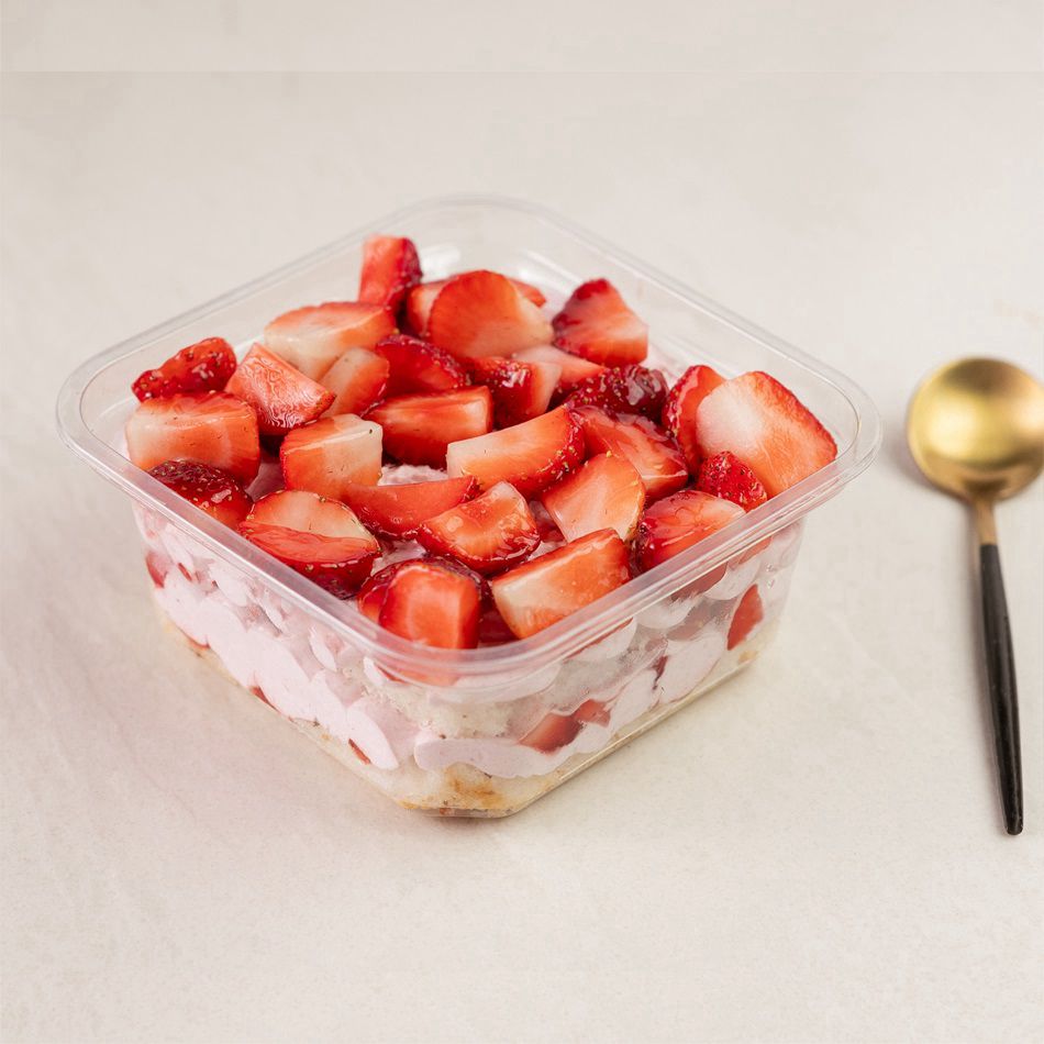 Fresh Strawberry Layered Cheesecake Tub