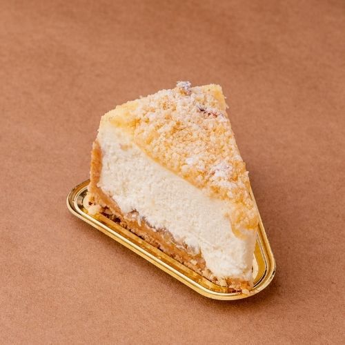 Apple Crumble Baked Cheesecake Pastry Slice
