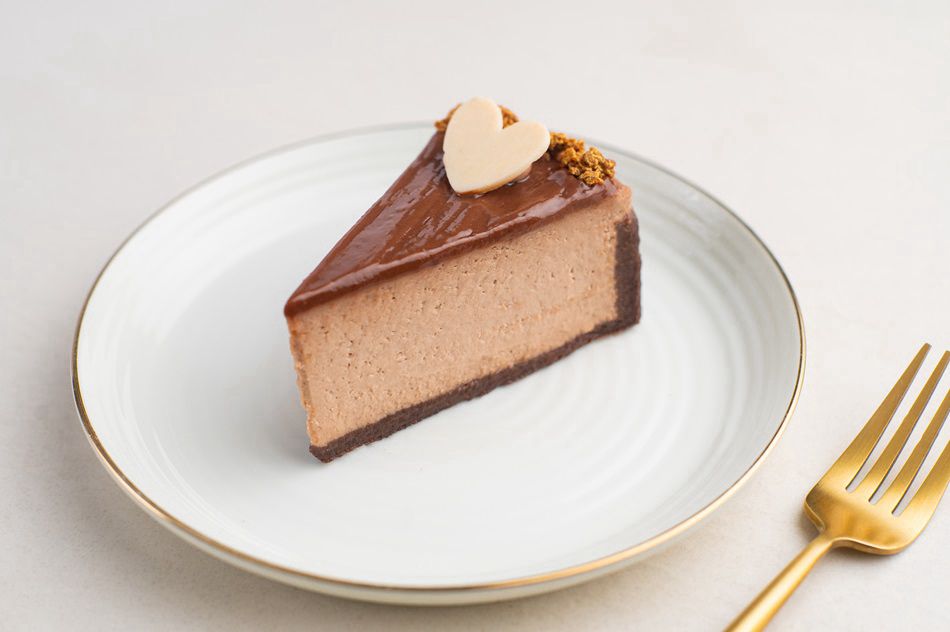 Nutella Baked Cheesecake Slice