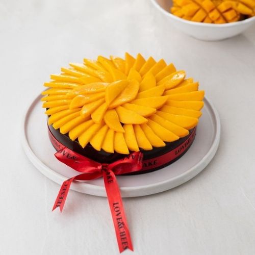 FRESH MANGO CHEESECAKE TART 8 INCH