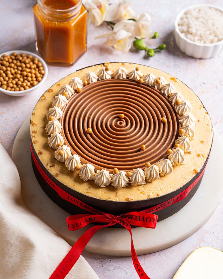1/2 Kg Salted Caramel Layered Cheesecake