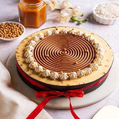 1/2 Kg Salted Caramel Layered Cheesecake