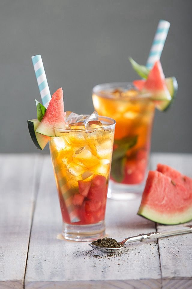 Watermelon & Basil Iced Tea