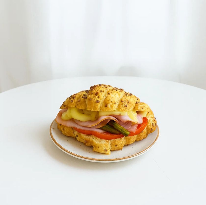 Ham & Cheese Croissant Sandwich