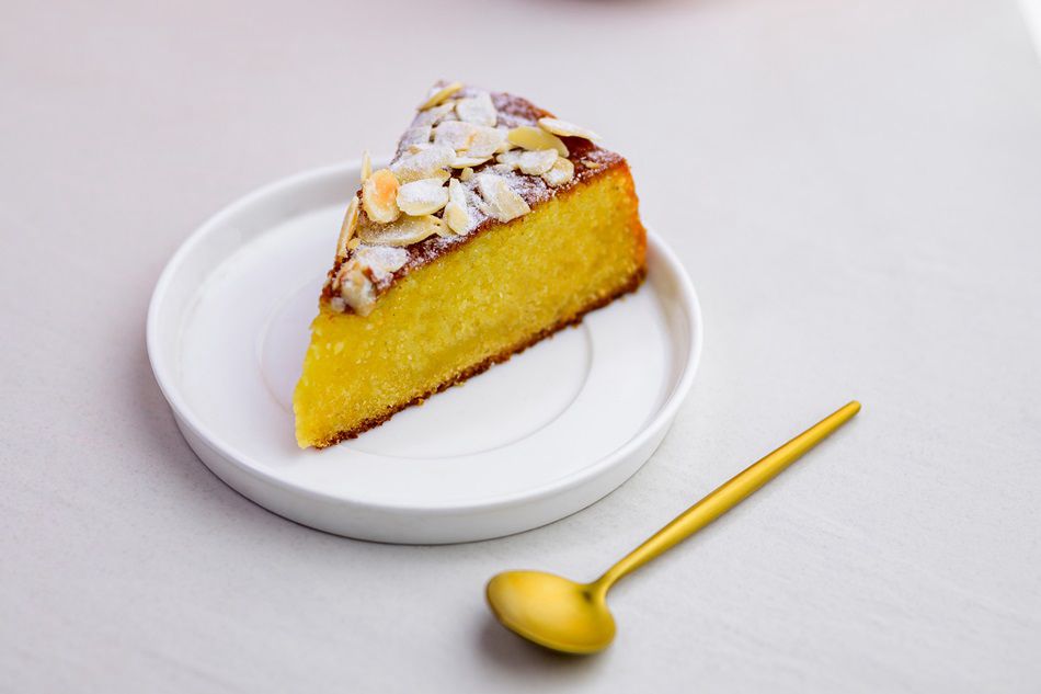 Almond Lemon Tea Cake Slice