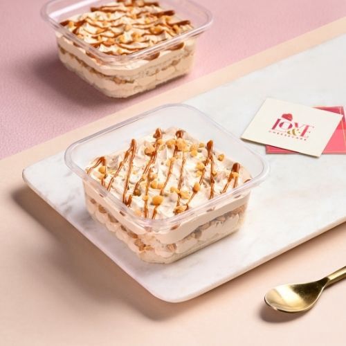 Salted Caramel Layered Cheesecake Tub 250 gms
