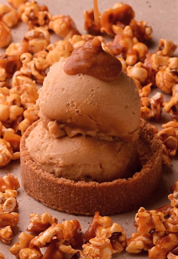 Salted Caramel Baked Cheesecake Scoop
