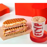 Ham and Cheese Bunto + Any Cold Coffee
