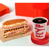 Ham and Cheese Bunto + Any Coffee