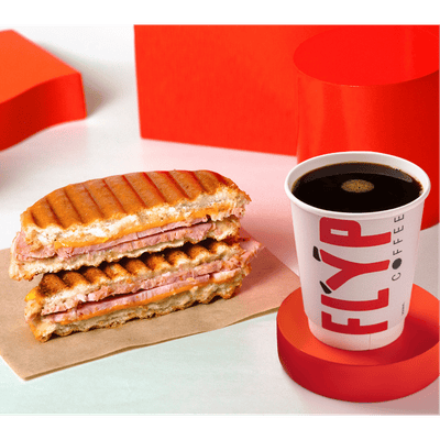 Ham and Cheese Bunto + Any Coffee