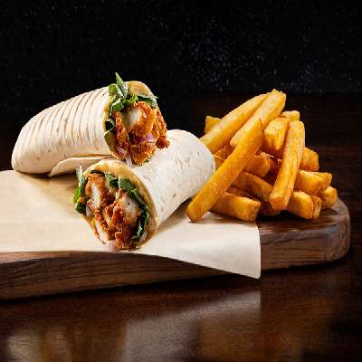 Atomic Chicken Wrap + Fries