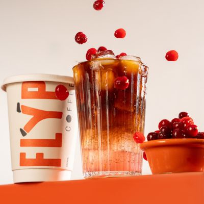 Iced Cranberry Americano