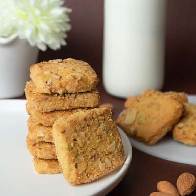 Besan Pista Desi Ghee Cookies [250gm]