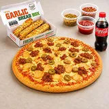 Non Veg Large Pizza + Garlic Bread Stick + Coke 250ml