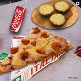 Chicago Delight Slice + Cheesy Garlic Bread +Coke