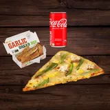 Spring Fling Pizza Slice+Garlic Bread Stick +Coke