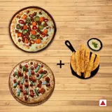 Spanish Sizzles ( R ) + Mixed Grill Pizza + Free Garlic Bread Sticks + Dip