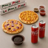 Onion Chicken Tikka Pizza+Sweet Corn Pizza+Garlic Bread+Soft Drink