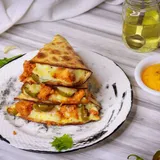 Chicken Tikka, Jalapenos & Cheese Quesadillas