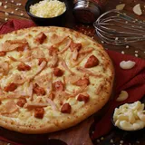 Cheesy Macaroni Non-Veg Cheese Burst Pizza