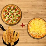 Tandoori Special Pizza (R ) + Garlic Bread Sticks With Dip + Free Margarita Pizza ( R )