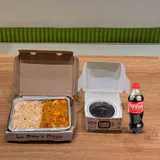 Cheesy Chicken With Korean Rice+Choco Lava+Coke
