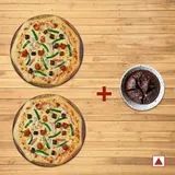 Lapinoz Chicken Pizza(R)(Double Burst)+Hot Tandoori Pizza(R)(Double Burst)+free Chocolava