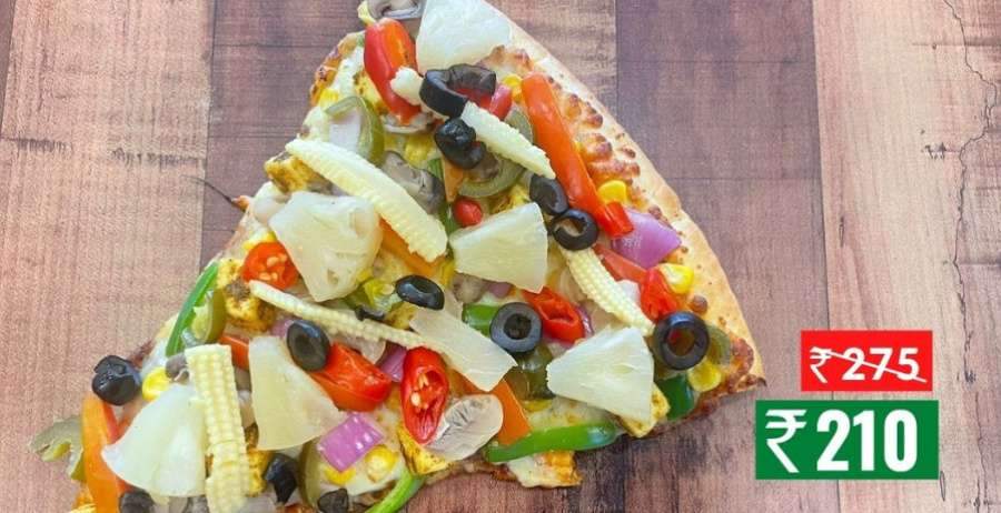 Veg Tamer Pizza (Personal Giant Slice (22.5 Cm))